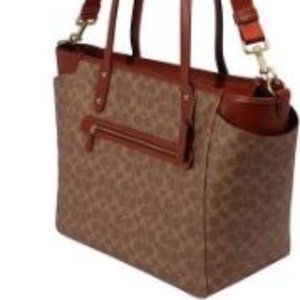 Coach tote diaper bag